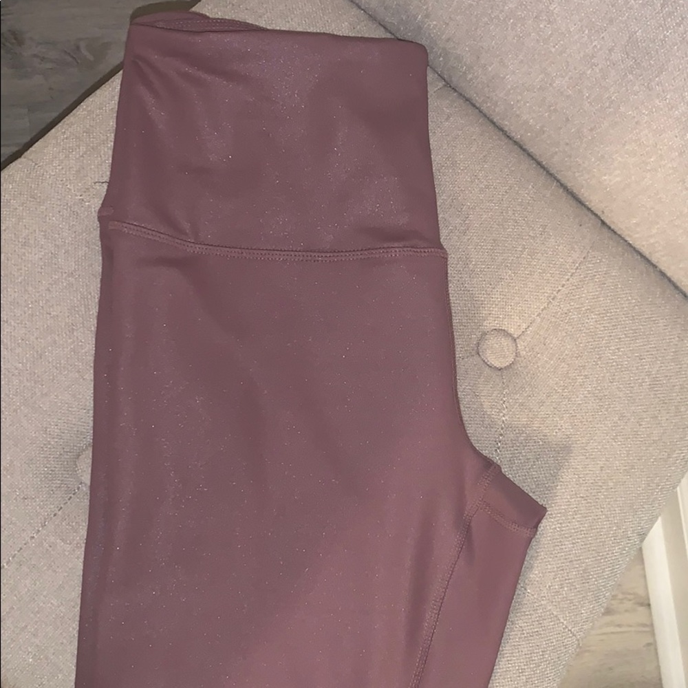 Zella mauve shimmery leggings